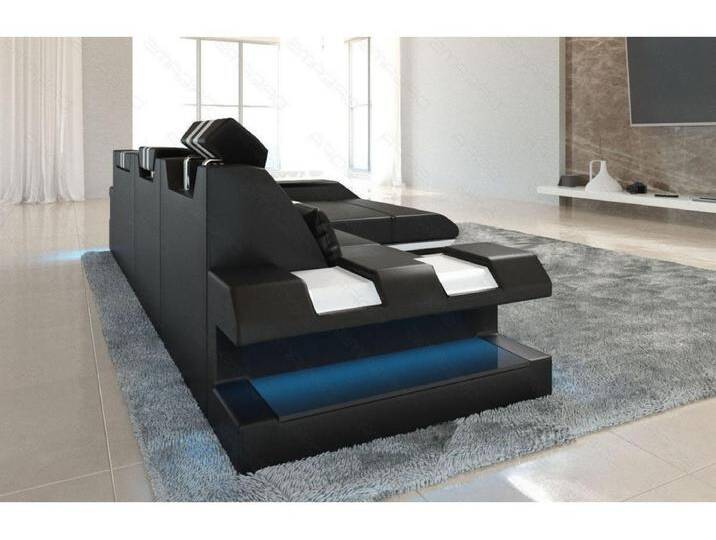 Leder Ecksofa Apollonia L Form Ledermix Echt/Kunstleder Schwarz Weiß Rechts Leder Ecksofa Apollonia L Form Ledermix Echt/Kunstleder Schwarz Weiß Rechts von Kauf-Unique Marketplace