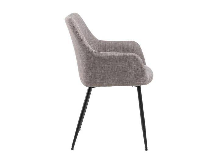 Lizzy Esszimmerstuhl Mit Armlehnen Stoff hellgraubraun. Lizzy Esszimmerstuhl Mit Armlehnen Stoff hellgraubraun. von Kauf-Unique Marketplace