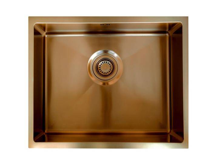 Luisa Spüle 1 großes Becken allein 55x45 aus Edelstahl Kupfer gebürstet Essebagno von Kauf-Unique Marketplace