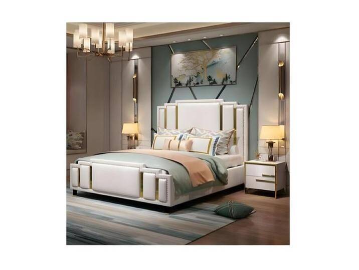Luxus Schlafzimmer Set Design Bett 2x Nachttisch Holz Komplett 3 tlg von Kauf-Unique Marketplace