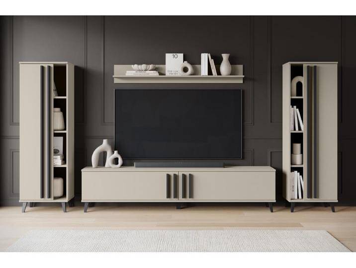 MINIO go for it, Wohnwand HURON I Congo/Schwarz von Kauf-Unique Marketplace