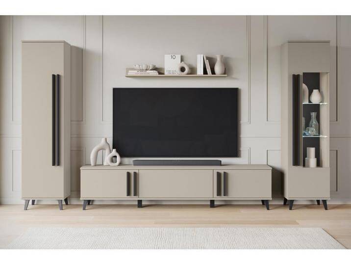 MINIO go for it, Wohnwand HURON II Congo/Schwarz von Kauf-Unique Marketplace