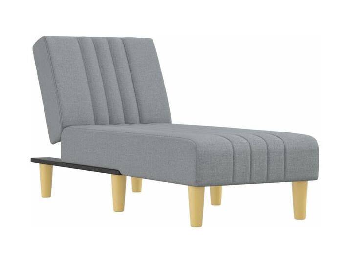 Machiel Chaiselongue Hellgrau Stoff von Kauf-Unique Marketplace