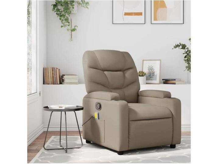Massagesessel Cappuccino-Braun Kunstleder von Kauf-Unique Marketplace