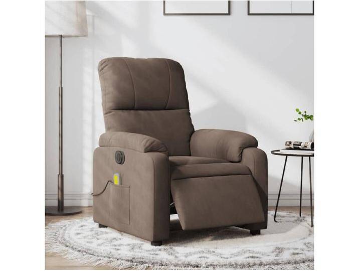 Massagesessel Elektrisch Braun Mikrofasergewebe von Kauf-Unique Marketplace