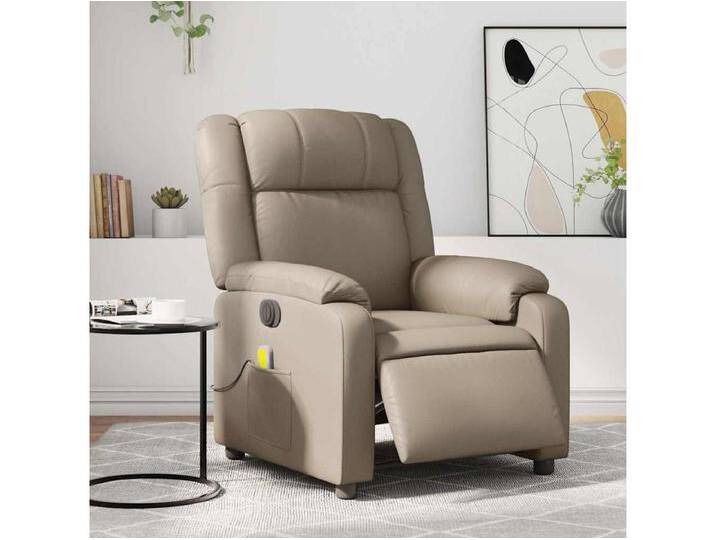 Massagesessel Elektrisch Cappuccino-Braun Kunstleder von Kauf-Unique Marketplace