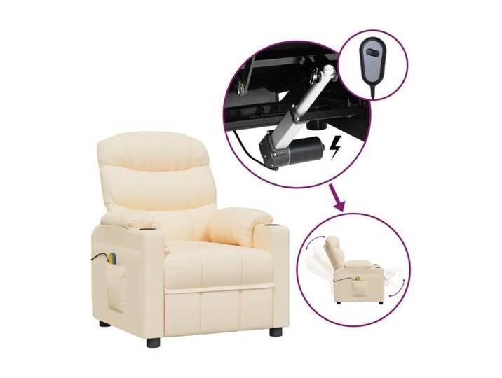 Massagesessel Elektrisch Creme Stoff Massagesessel Elektrisch Creme Stoff von Kauf-Unique Marketplace