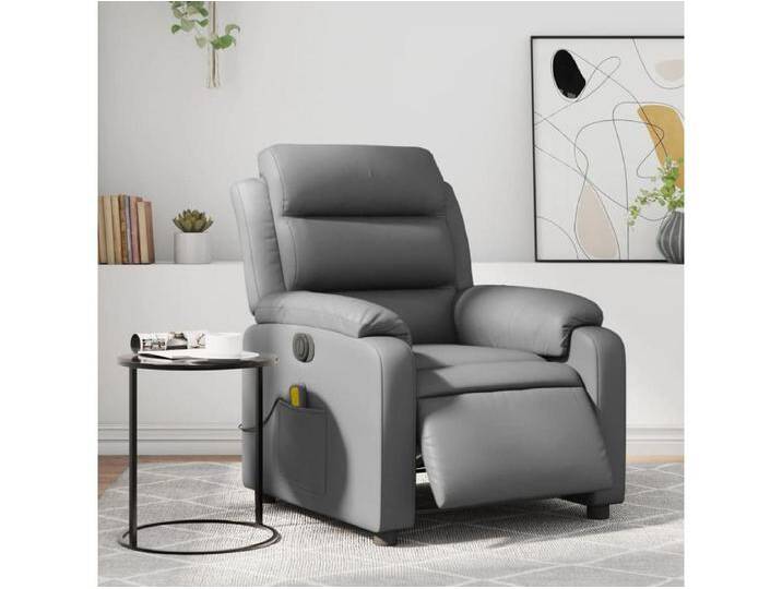 Massagesessel Elektrisch Grau Kunstleder von Kauf-Unique Marketplace