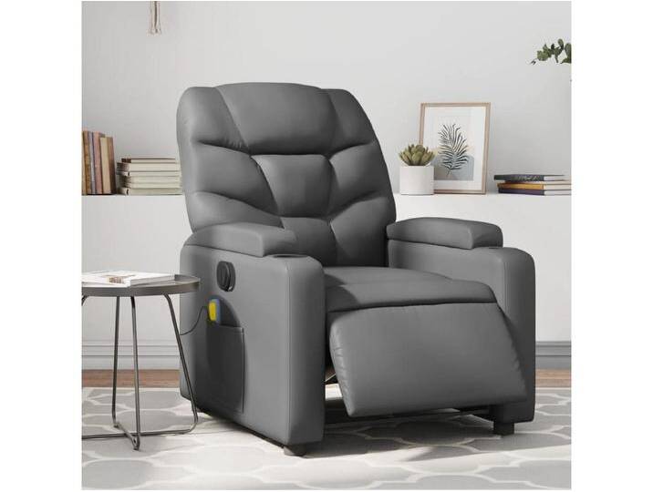 Massagesessel Elektrisch Grau Kunstleder von Kauf-Unique Marketplace