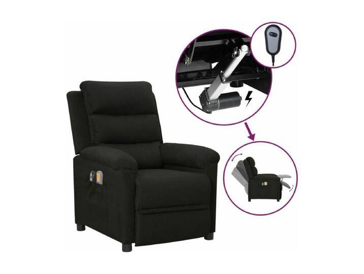 Massagesessel Elektrisch Schwarz Stoff von Kauf-Unique Marketplace
