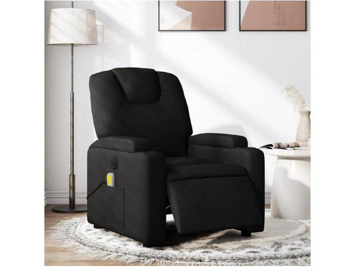 Massagesessel Elektrisch Schwarz Stoff von Kauf-Unique Marketplace