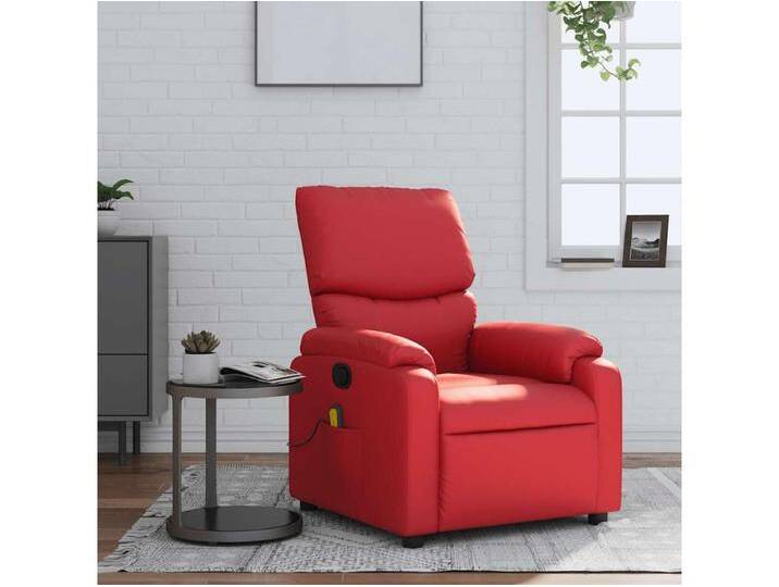 Massagesessel Rot Kunstleder von Kauf-Unique Marketplace