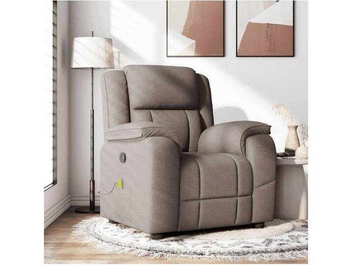 Massagesessel Taupe Stoff von Kauf-Unique Marketplace