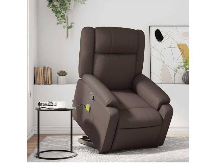 Massagesessel mit Aufstehhilfe Braun Kunstleder von Kauf-Unique Marketplace