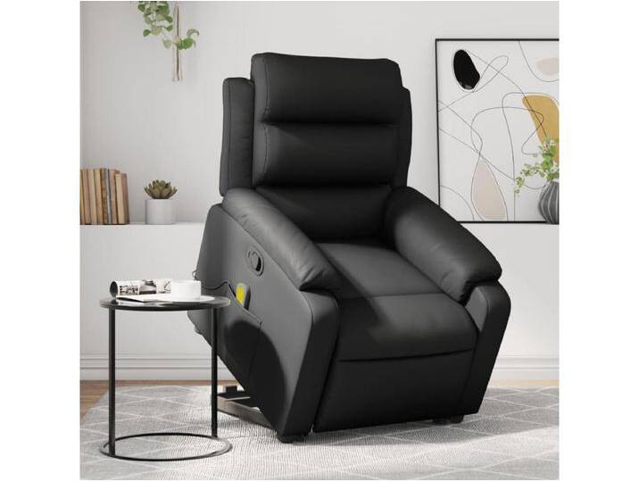 Massagesessel mit Aufstehhilfe Schwarz Kunstleder von Kauf-Unique Marketplace