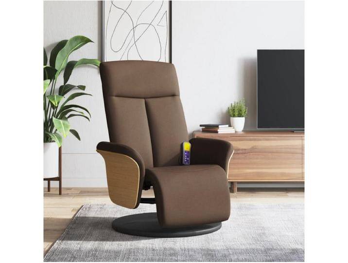 Massagesessel mit Fußteil Braun Stoff von Kauf-Unique Marketplace