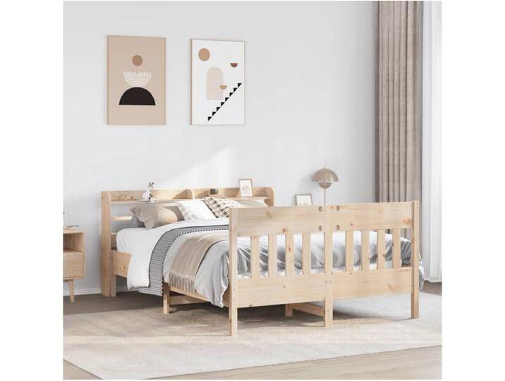 Massivholzbett ohne Matratze 160x200 cm Kiefernholz von Kauf-Unique Marketplace