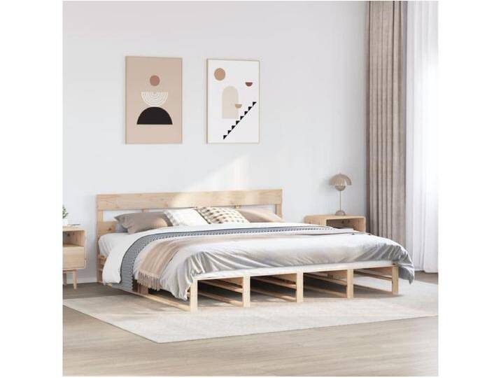 Massivholzbett ohne Matratze 180x200 Kiefernholz von Kauf-Unique Marketplace