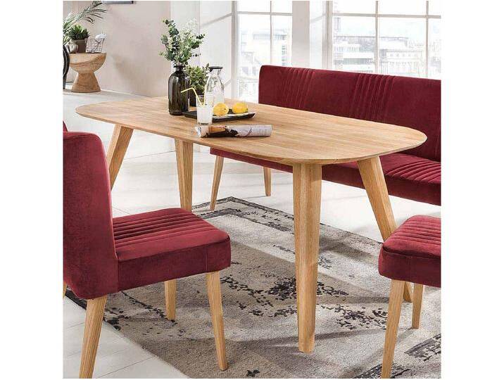 Massivholztisch aus Eiche natur geölt oval von Kauf-Unique Marketplace