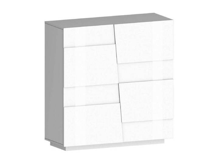 Mehrzweckgarderobe 2-türiger Ddescigli, Multifunktionsschrank, 2-türiger Schrank, 120x44h126 cm, WeiÃŸ von Kauf-Unique Marketplace
