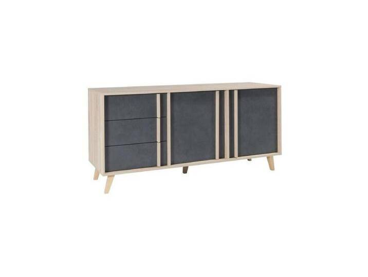 Mittleres Buffet-Modell MALMO grau. Skandinavisches Designmöbel. Ultra-moderner Effekt für Ihr Wohnzimmer. von Kauf-Unique Marketplace