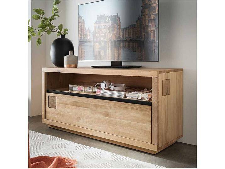 Modernes TV Lowboard aus Wildeiche Massivholz geölt Modernes TV Lowboard aus Wildeiche Massivholz geölt von Kauf-Unique Marketplace