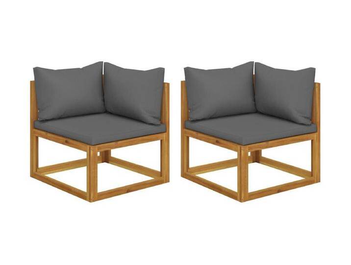 Modular-Ecksofas 2 Stk. mit Auflagen Dunkelgrau von Kauf-Unique Marketplace