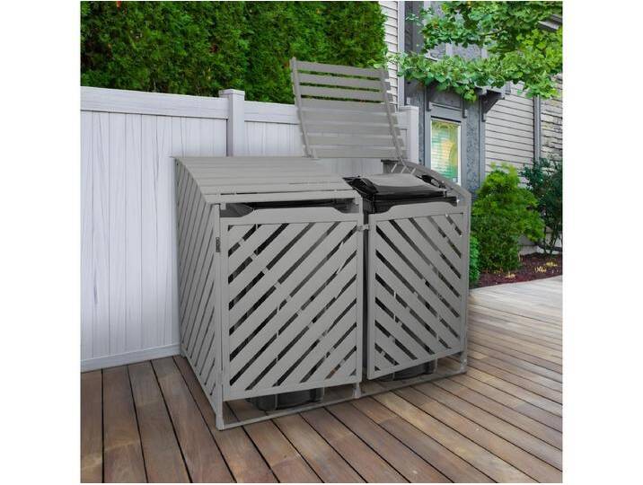 Mülltonnenverkleidung 2er Tonnen Mülltonenbox Mülltonnenschrank Mülltonne Abdeckung Verkleidung Garten grau gewaschen Mülltonnenverkleidung 2er Tonnen Mülltonenbox Mülltonnenschrank Mülltonne Abdeckung Verkleidung Garten grau gewaschen von Kauf-Unique Marketplace