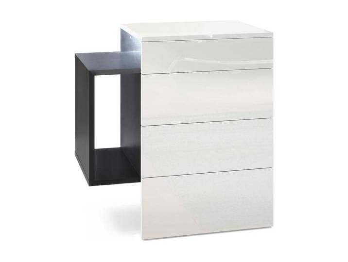 NACHTTISCH Queens Front in Weiß Hochglanz NACHTTISCH Queens Front in Weiß Hochglanz von Kauf-Unique Marketplace