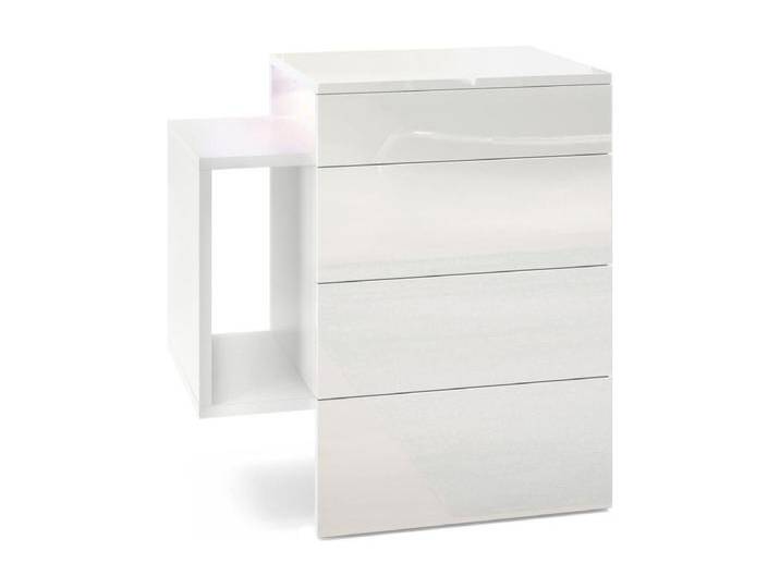 NACHTTISCH Queens Front in Weiß Hochglanz NACHTTISCH Queens Front in Weiß Hochglanz von Kauf-Unique Marketplace