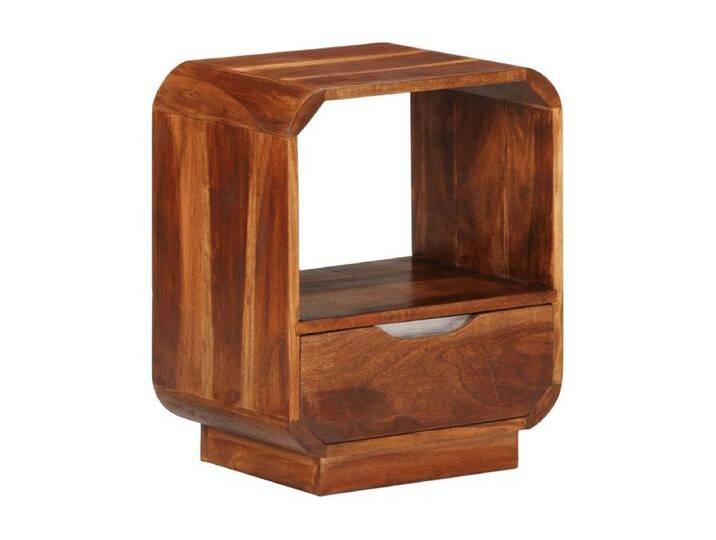 Nachttisch Nachtschrank mit Schublade Massivholz 40 x 30 x 50 cm -RN44825 von Kauf-Unique Marketplace