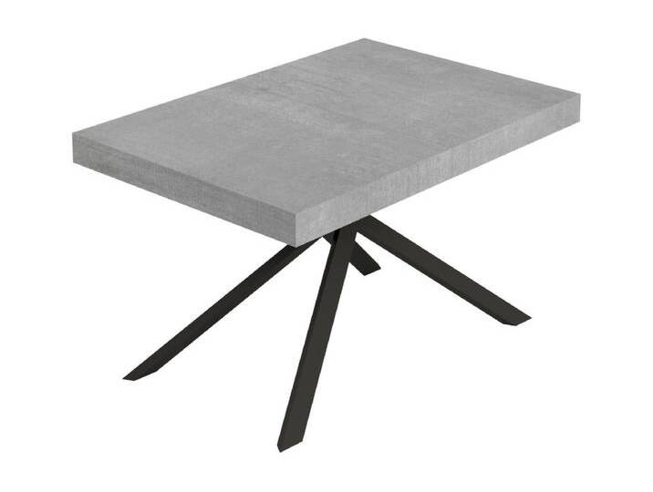 Niket Ausziehtisch 120/224x90 cm Beton Anthrazit Beine von Kauf-Unique Marketplace
