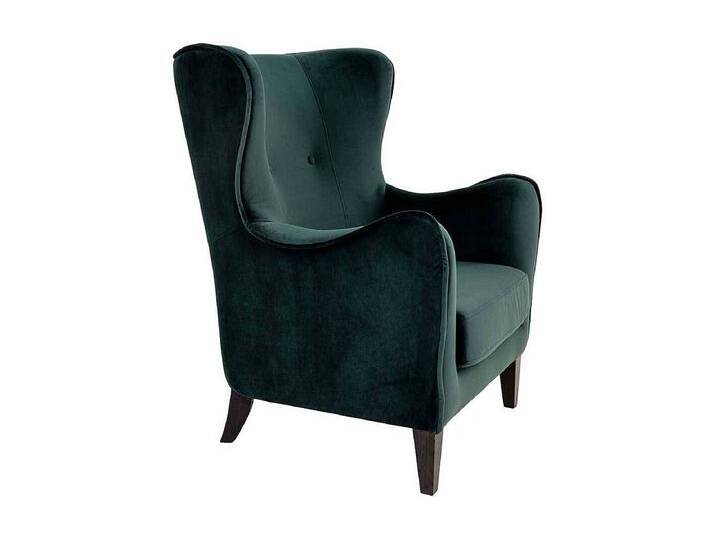 Ohrenbackensessel in Dunkelgrün Samt 55 cm Sitztiefe Ohrenbackensessel in Dunkelgrün Samt 55 cm Sitztiefe von Kauf-Unique Marketplace
