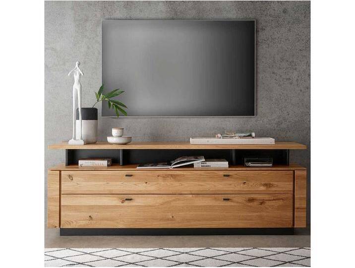 Phonomöbel massiv Wildeiche in modernem Design TV Aufsatz von Kauf-Unique Marketplace