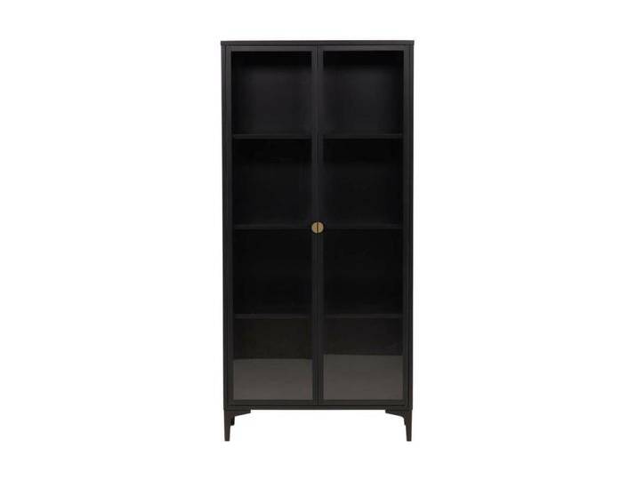Piring Vitrinenschrank 2 Glastüren schwarz. von Kauf-Unique Marketplace