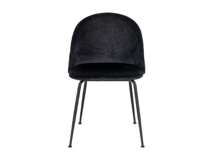 Polsterstuehle Esszimmer in Schwarz Samt Retrostil (2er Set) von Kauf-Unique Marketplace