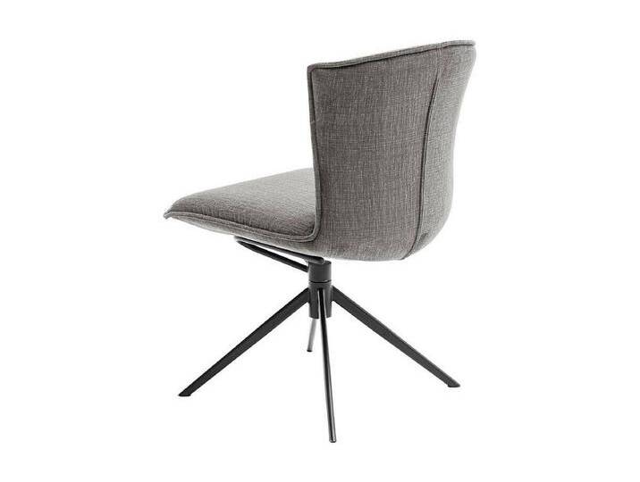 Polsterstuhl Esszimmer Esstischstuhl in Anthrazit mit Gestell aus Metall (2er Set) von Kauf-Unique Marketplace