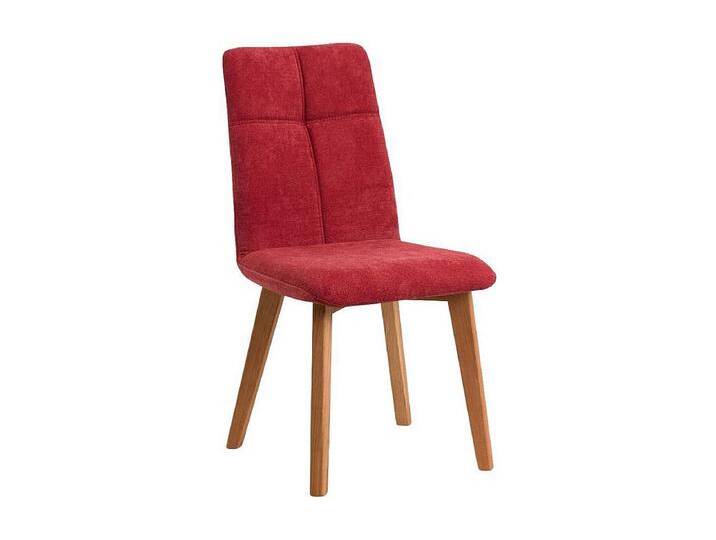 Polsterstuhl Esszimmerstuhl mit gepolsterter R�ckenlehne in Rot (2er Set) von Kauf-Unique Marketplace
