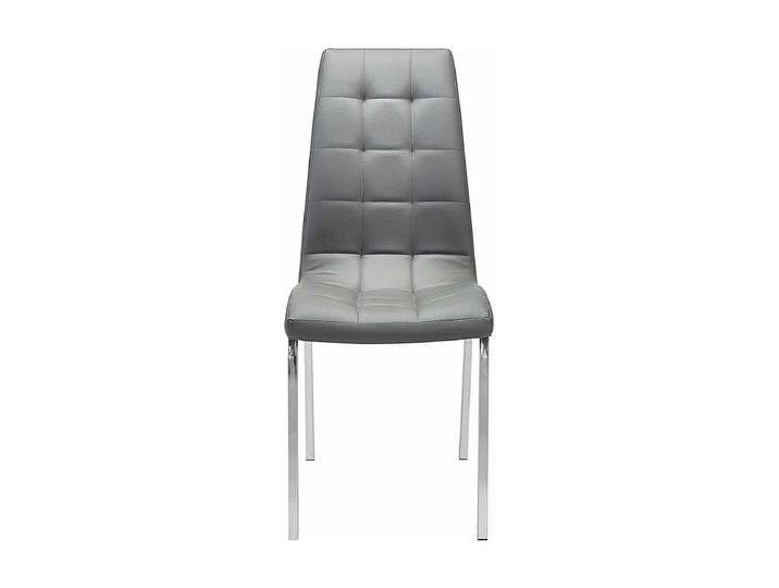 Polsterstuhl Set Esszimmer in Grau aufwendigen Steppungen (2er Set) von Kauf-Unique Marketplace