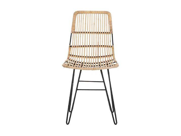 Rattan Stühle in Beige Metallgestell (2er Set) von Kauf-Unique Marketplace
