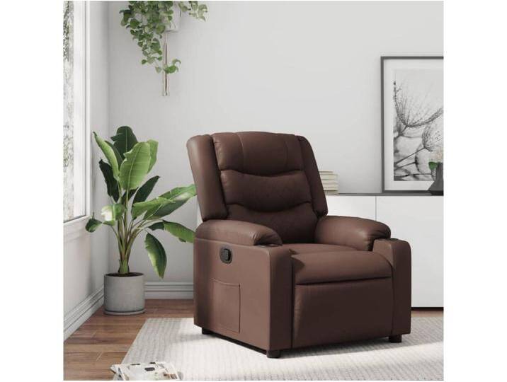 Relaxsessel Braun Kunstleder von Kauf-Unique Marketplace