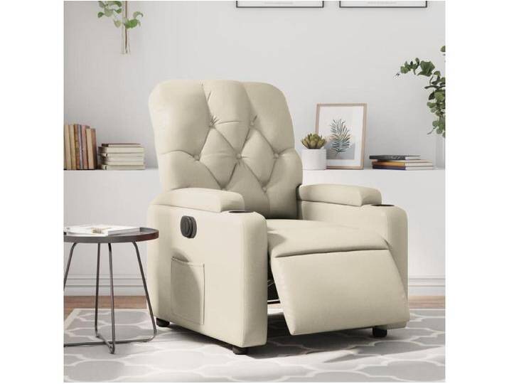 Relaxsessel Elektrisch Creme Kunstleder Relaxsessel Elektrisch Creme Kunstleder von Kauf-Unique Marketplace