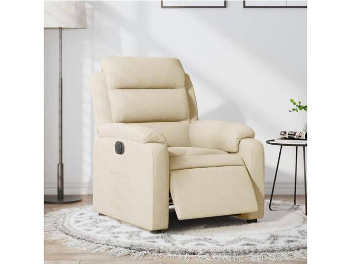 Relaxsessel Elektrisch Creme Stoff von Kauf-Unique Marketplace