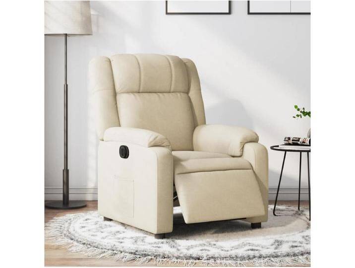 Relaxsessel Elektrisch Creme Stoff von Kauf-Unique Marketplace
