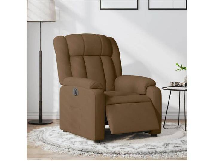 Relaxsessel Elektrisch Fernsehsessel Braun Stoff -gkd589101 von Kauf-Unique Marketplace