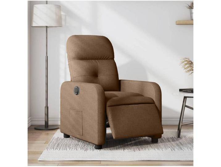 Relaxsessel Elektrisch Fernsehsessel Braun Stoff -gkd70702 von Kauf-Unique Marketplace