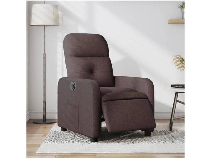 Relaxsessel Elektrisch Fernsehsessel Dunkelbraun Stoff -gkd205816 von Kauf-Unique Marketplace