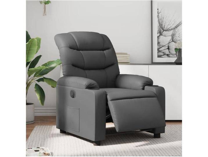 Relaxsessel Elektrisch Fernsehsessel Grau Kunstleder -gkd678250 von Kauf-Unique Marketplace