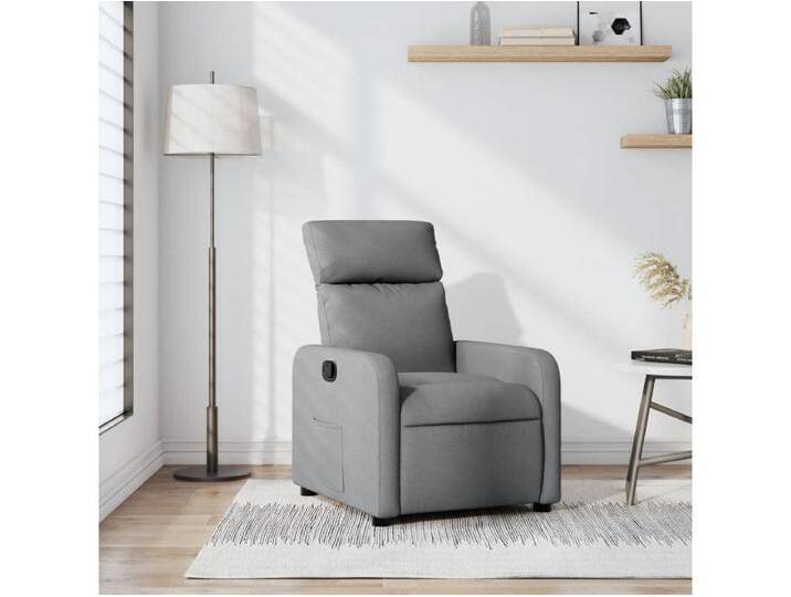Relaxsessel Fernsehsessel Hellgrau Stoff -gkd108214 von Kauf-Unique Marketplace