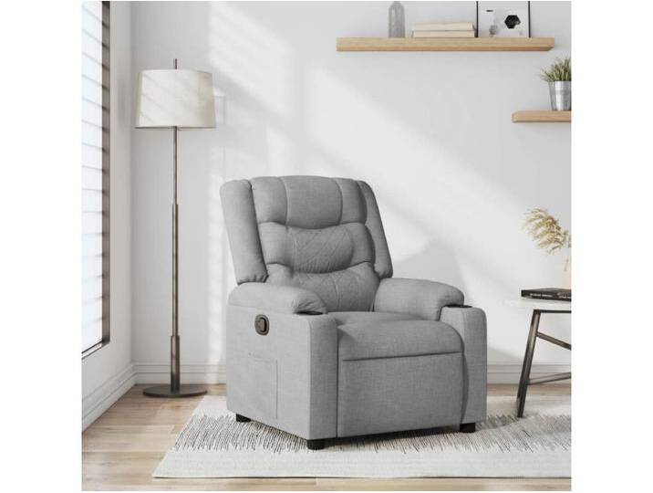 Relaxsessel Fernsehsessel Hellgrau Stoff -gkd946321 von Kauf-Unique Marketplace